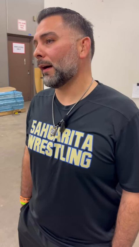 Crew Cut, Person, Man. Text: - WRESTLING