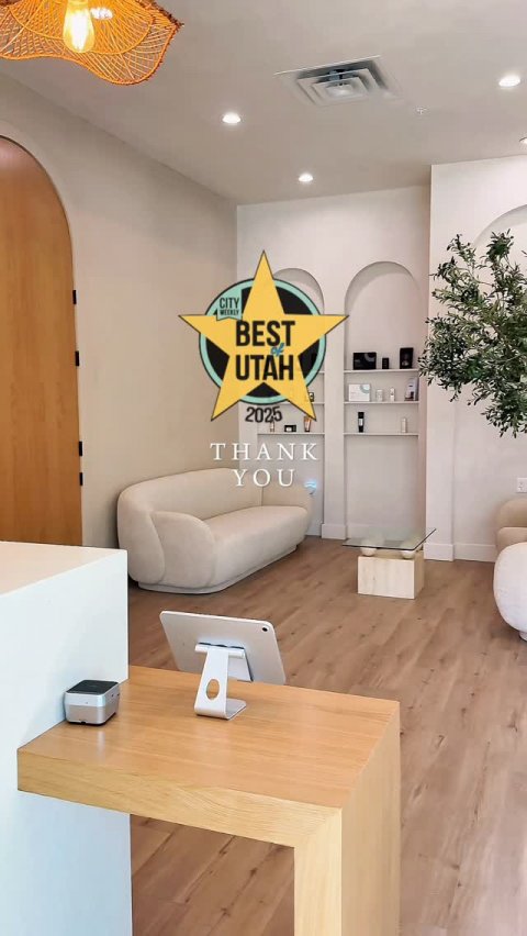 Table, Home Decor, Interior Design. Text: CITY BEST UTAH 2025 THANK YOU