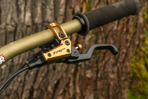 Gas Pump, Bell, Bicycle. Text: TRP