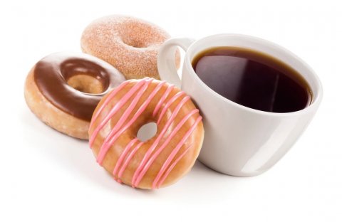 Sweets, Cup, Donut.