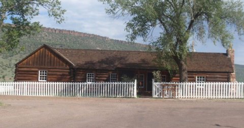 Housing, Log Cabin, Yard.