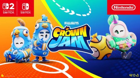 Baby, Person, Game. Text: Nintendo SWITCH SWITCH FALLGUYS CROWN JAM 1