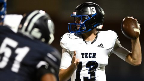 Helmet, Playing American Football, Football Helmet. Text: 13 adidas TECH 13