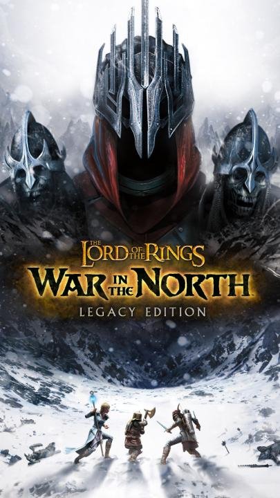 Book, Person, Man. Text: LORD THE OF RINGS THE WAR THE IN NORTH LEGACY EDITION