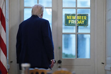 Door, Housing, Coat. Text: NEW BEER FRI DAY