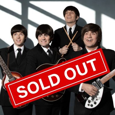 Group Performance, Music Band, Person. Text: SOLD OUT